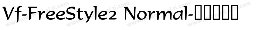 Vf-FreeStyle2 Normal字体转换